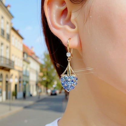 ✨Kúpte 1 a získajte 1 zadarmo✨Nové náušnice s diamantovým srdcom