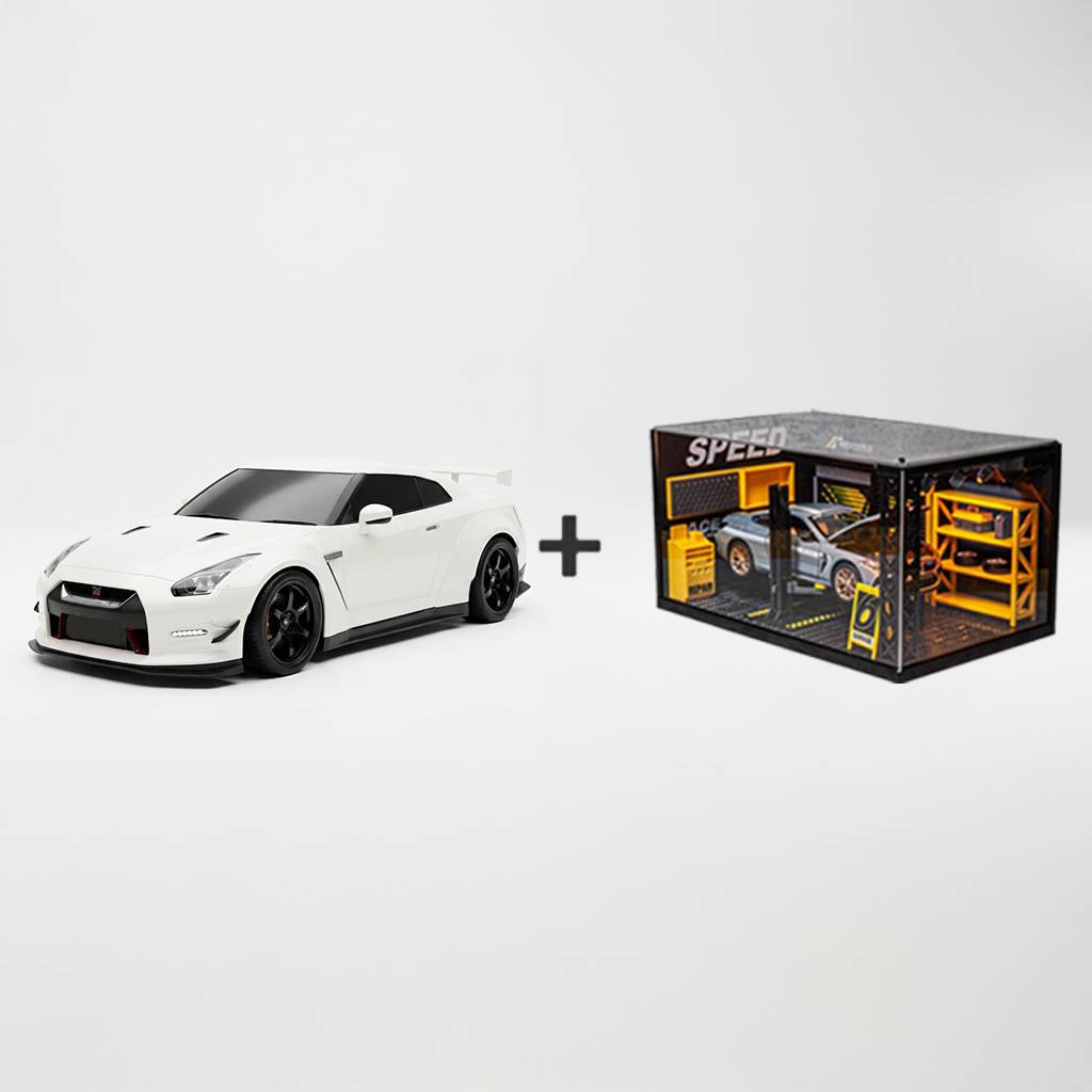 【🎁📿Náhrdelník s ružou zdarma🎁】🎄Super športové auto——🏎️Realistický motor a svetelné efekty GTR