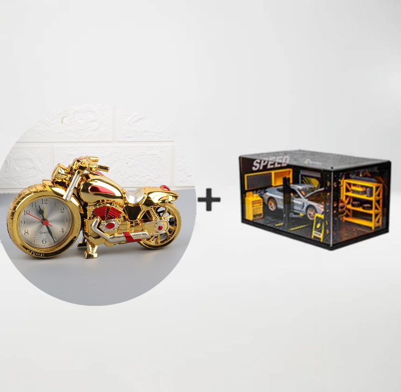 🎁Náhrdelník s ružami zadarmo🎅 VÝPREDAJ SVIATKOV🏍️⏰Kreatívny budík na motorku🎁