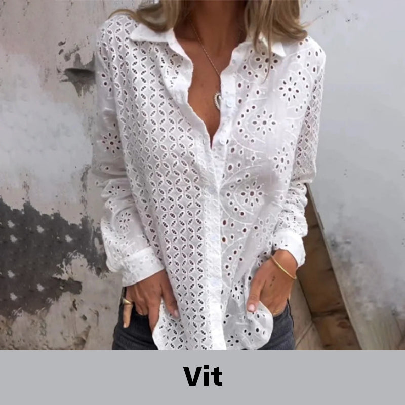 Ručne vyrezávaná košeľa s výrezom