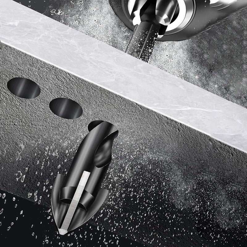 Sada 4-hranných krížových vrtákov, 7 ks