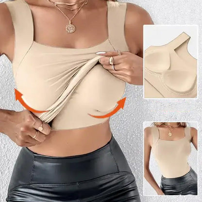 【🎁📿Ružový náhrdelník zdarma🎁】💖 (S-5XL) Tvarujúci top s integrovanou podprsenkou 💃