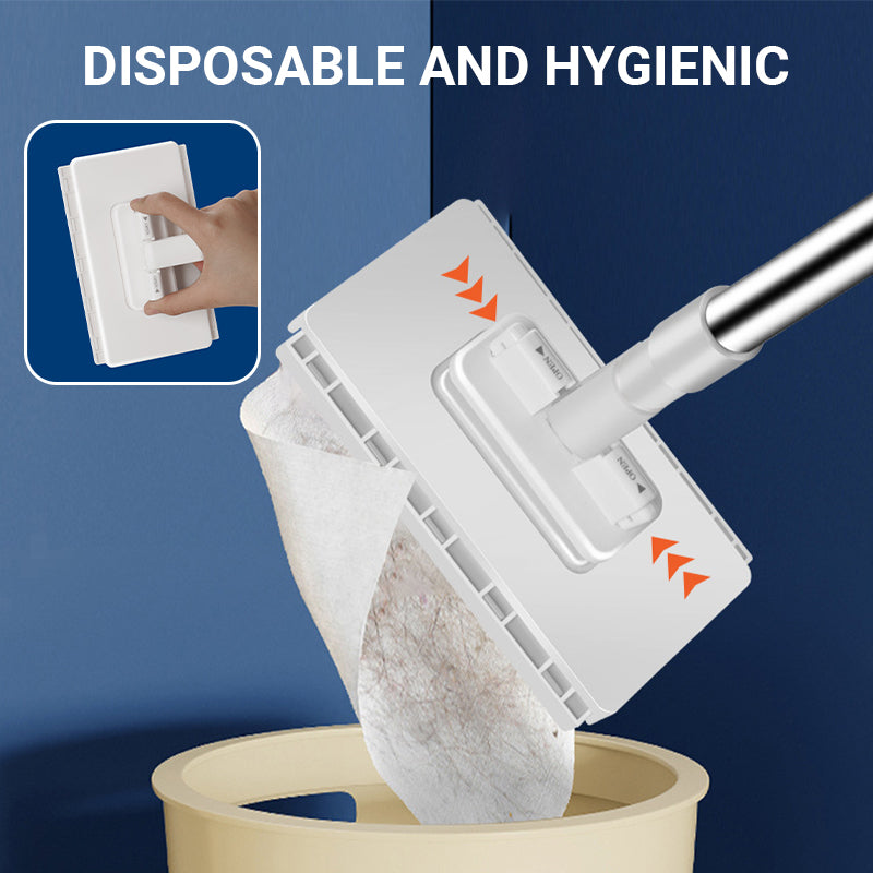 💦🧹Mop na prach so 4 opakovane použiteľnými utierkami