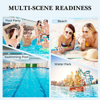 🔥👙 Dámsky dvojdielny plavecký set s potlačou Tankini a šortky