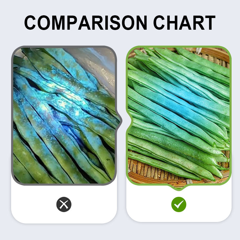 UV čierna svetelná baterka na kontrolu zeleniny