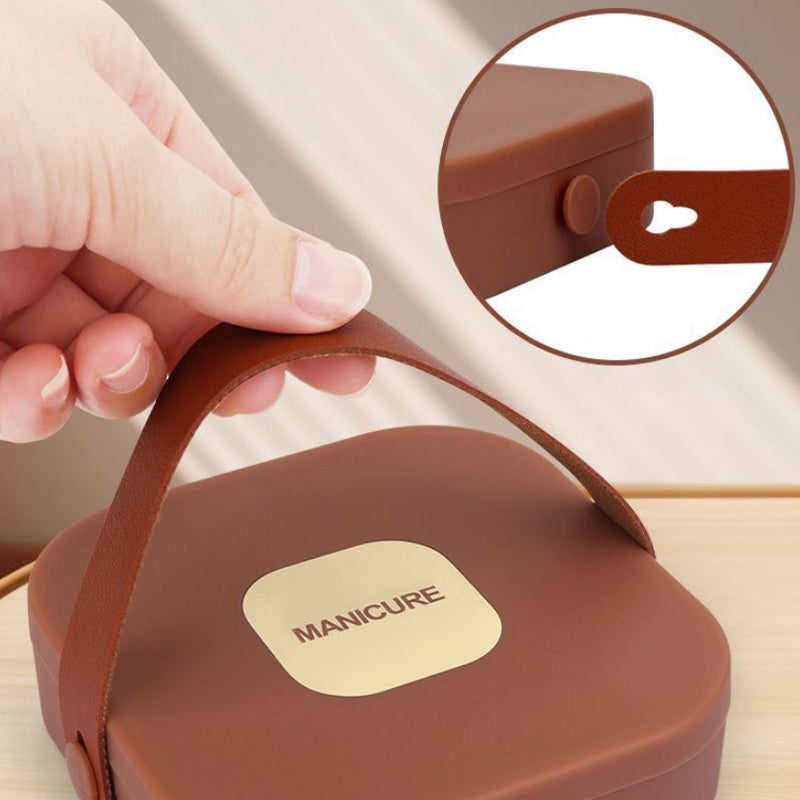 🥰Prenosná 7dielna sada na manikúru s nožnicami na nechty