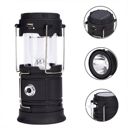 ⛺️Solárne skladacie kempingové svetlo