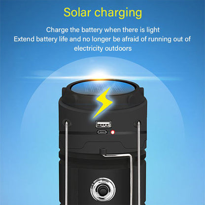 ⛺️Solárne skladacie kempingové svetlo