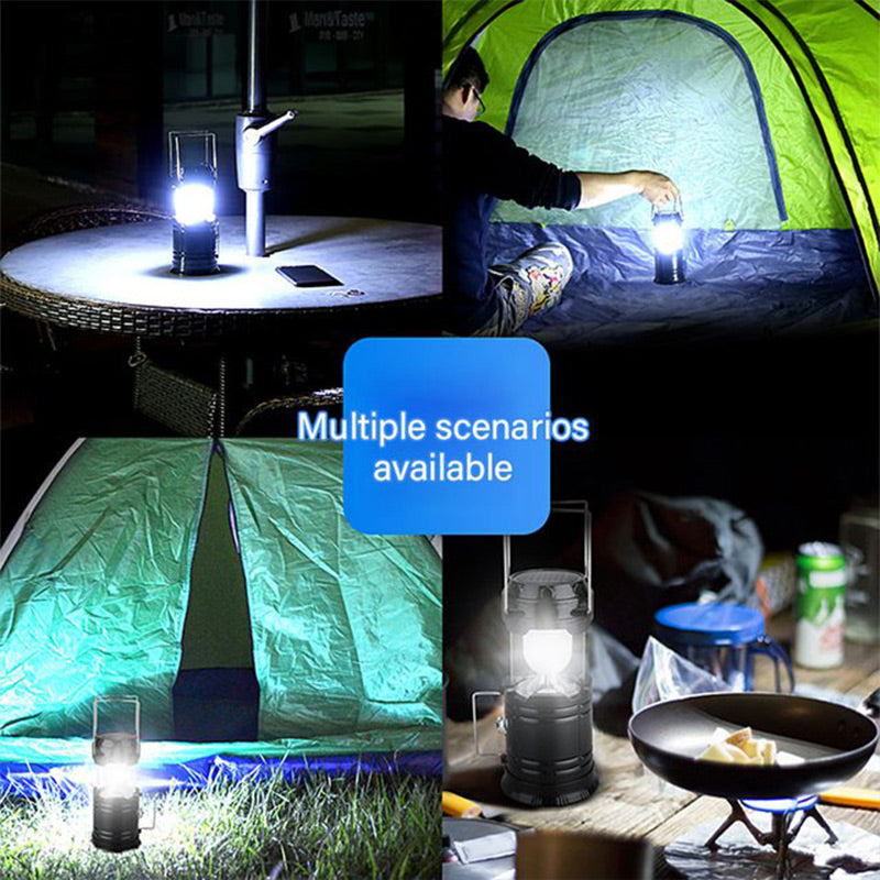 ⛺️Solárne skladacie kempingové svetlo