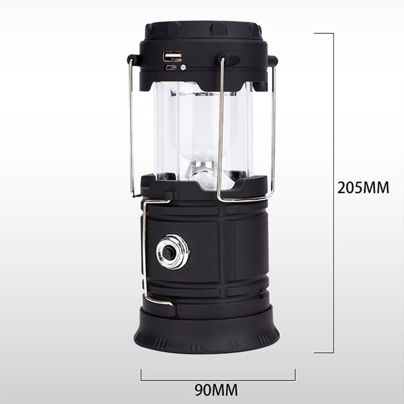 ⛺️Solárne skladacie kempingové svetlo