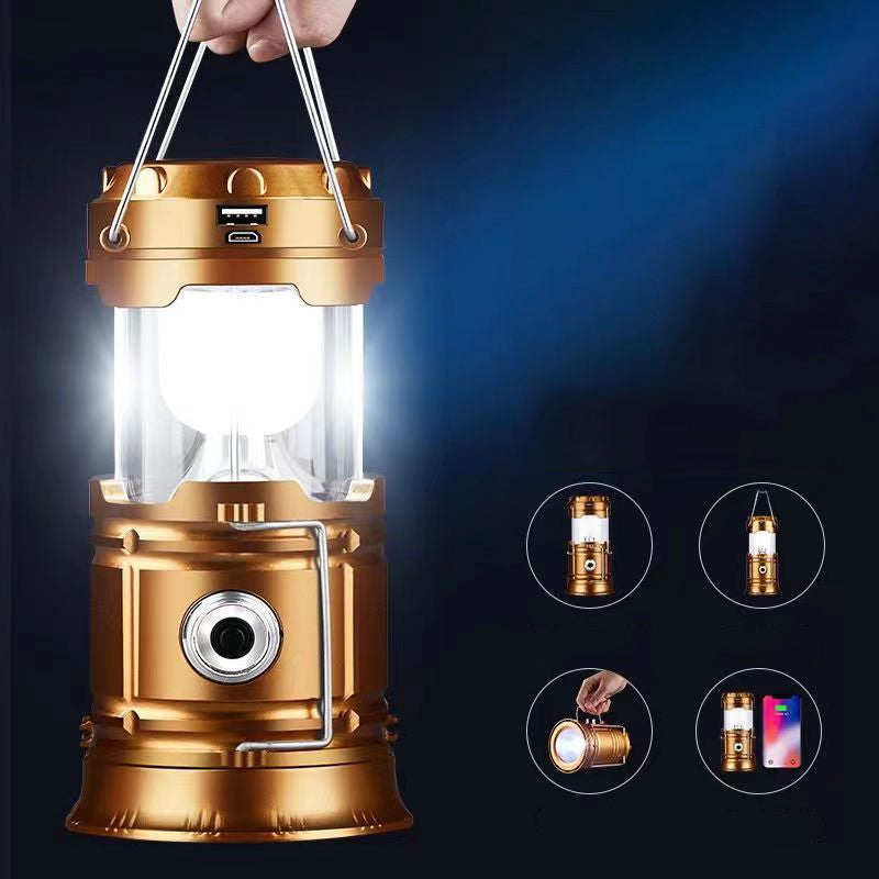 ⛺️Solárne skladacie kempingové svetlo