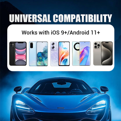 🔥🚗2 v 1 bezdrôtový adaptér pre zariadenia iPhone a Android Auto