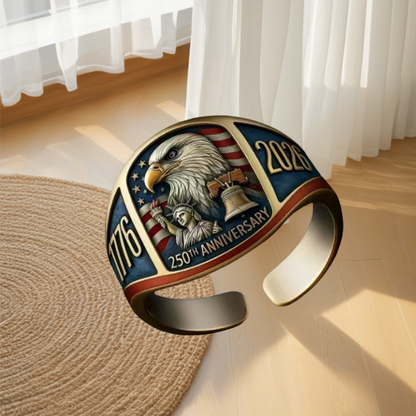 250. výročie 1776–2026 Pamätný prsteň s orlom