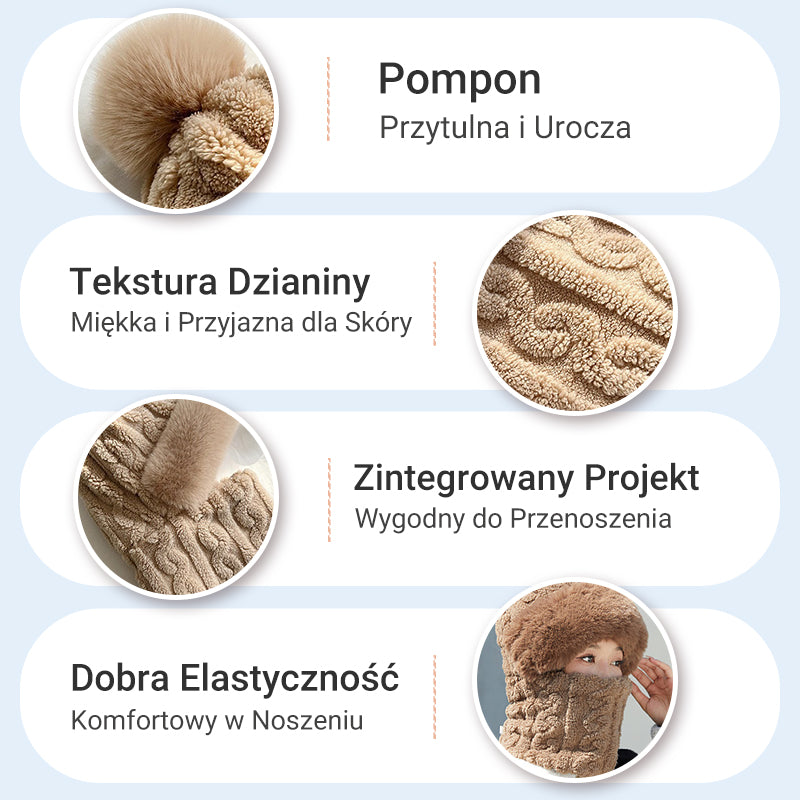 Dámska zimná teplá vetruodolná plyšová šatka