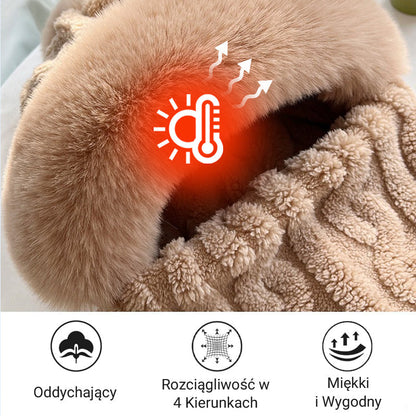 Dámska zimná teplá vetruodolná plyšová šatka