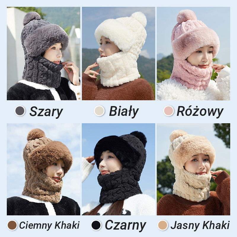 Dámska zimná teplá vetruodolná plyšová šatka