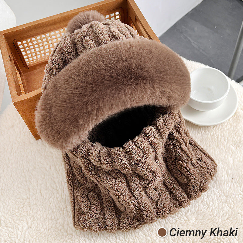 Dámska zimná teplá vetruodolná plyšová šatka