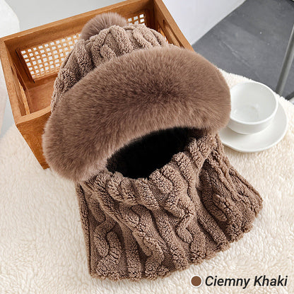 Dámska zimná teplá vetruodolná plyšová šatka