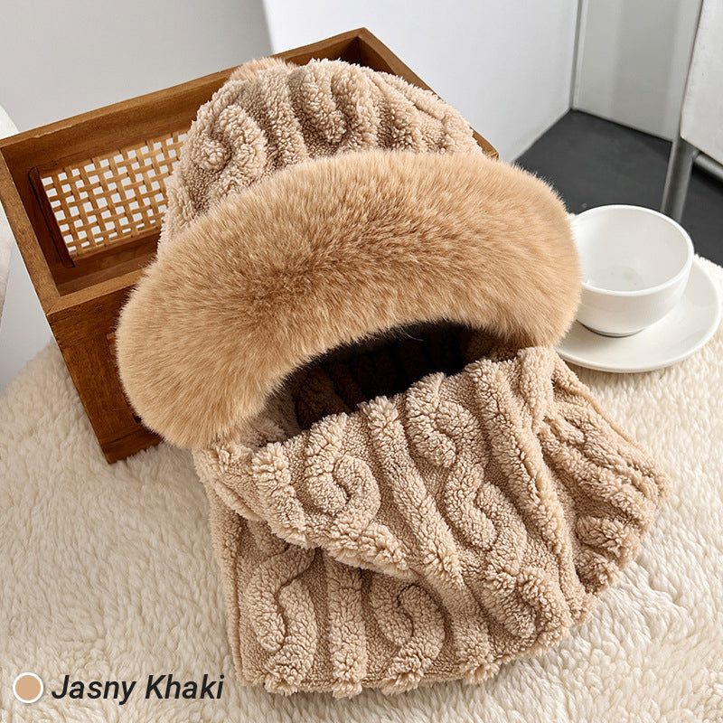 Dámska zimná teplá vetruodolná plyšová šatka