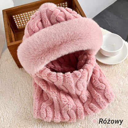 Dámska zimná teplá vetruodolná plyšová šatka