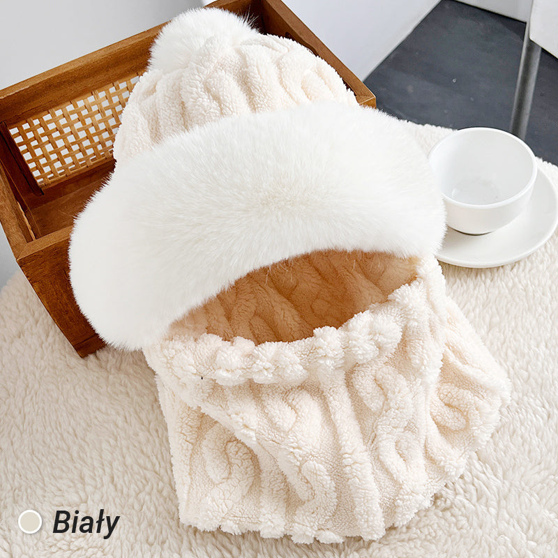 Dámska zimná teplá vetruodolná plyšová šatka