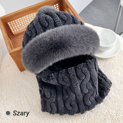 Dámska zimná teplá vetruodolná plyšová šatka