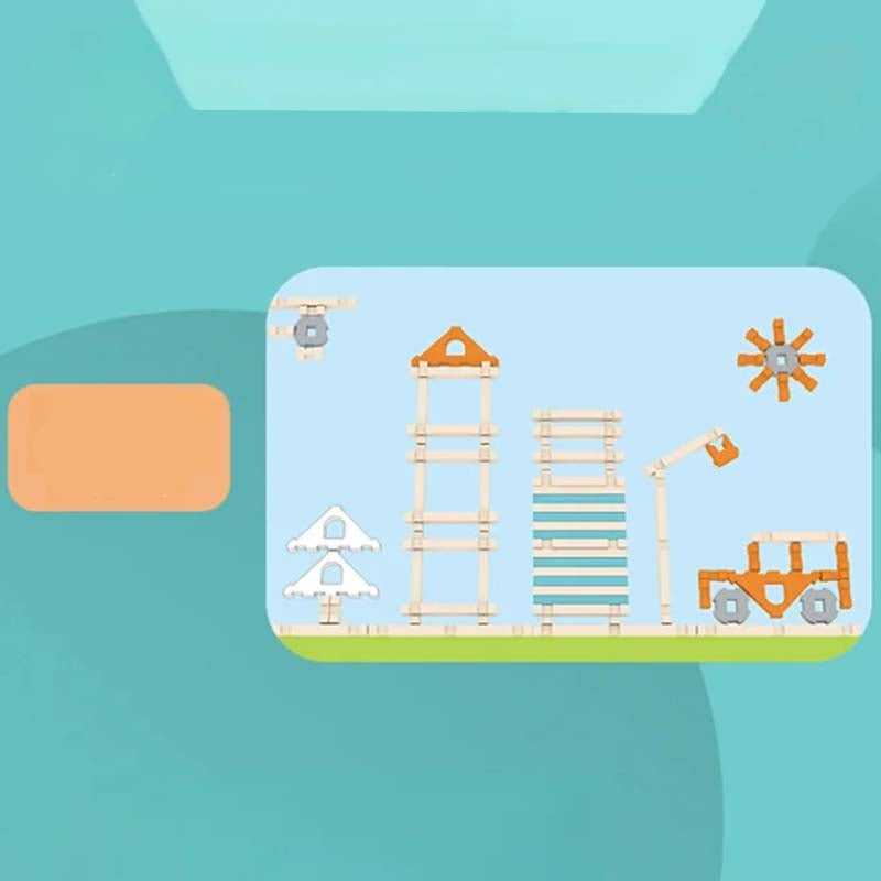 Vzdelávacie drevené stavebné kocky