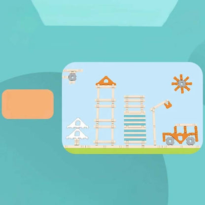 Vzdelávacie drevené stavebné kocky