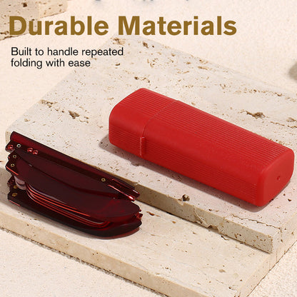 Skladacie okuliare na čítanie s filtrom modrého svetla a puzdrom 🎁 Darček zadarmo nástroj na opravu obrúčok okuliarov