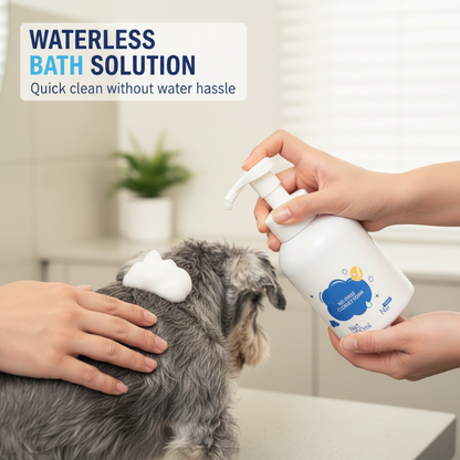 Deodorizačný penový šampón pre domácich miláčikov bez oplachovania