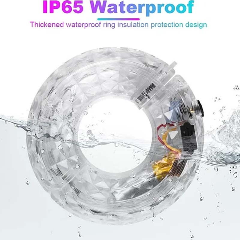 LED svetlo na náboji kolesa bicykla pre nočnú jazdu