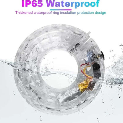 LED svetlo na náboji kolesa bicykla pre nočnú jazdu