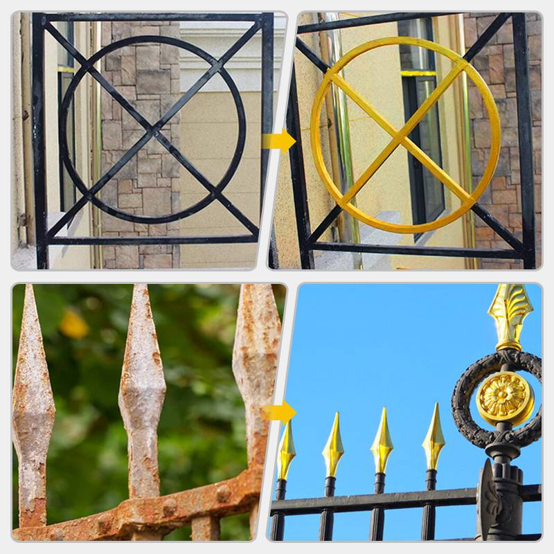 🏡Vodeodolná zlatá farba na vodnej báze💛