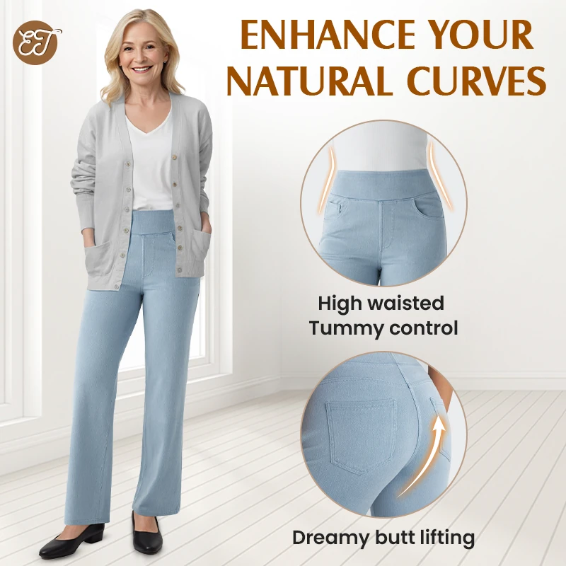 💖Dámske elastické voľné nohavice s vysokým pásom na jogu