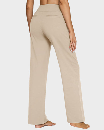 💖Dámske elastické voľné nohavice s vysokým pásom na jogu