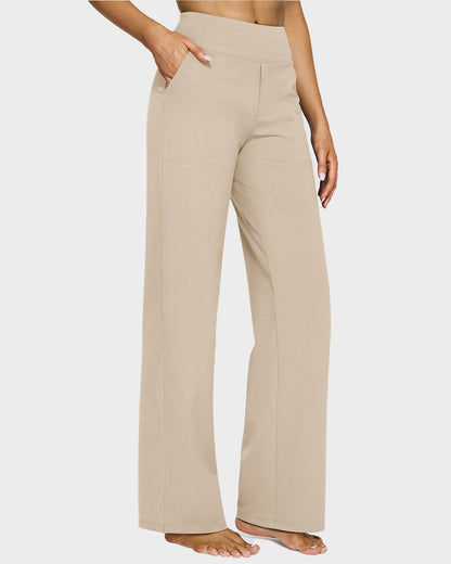 💖Dámske elastické voľné nohavice s vysokým pásom na jogu