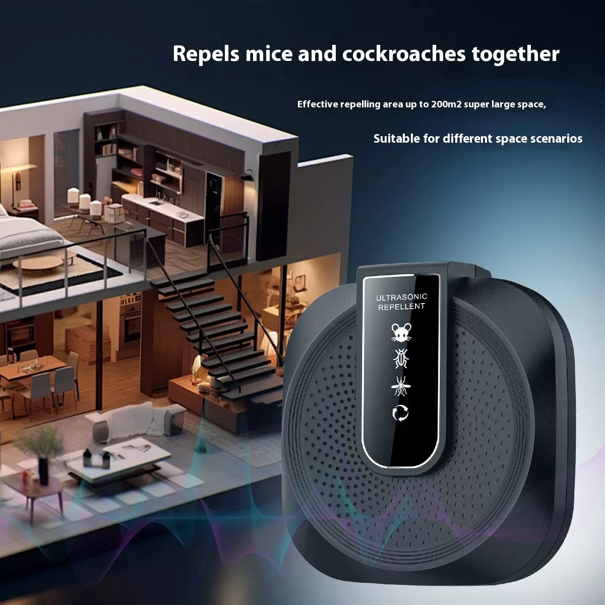 🔥Ultrazvukový odpudzovač lodí a potkanov je účinný - 360° inteligentná technológia