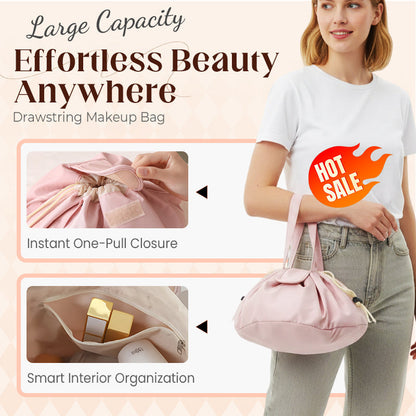 Veľkokapacitná kozmetická taška so sťahovacou šnúrkou