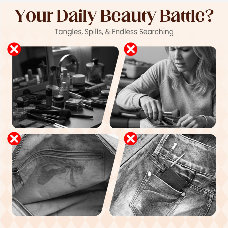 Veľkokapacitná kozmetická taška so sťahovacou šnúrkou