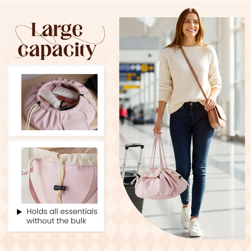 Veľkokapacitná kozmetická taška so sťahovacou šnúrkou