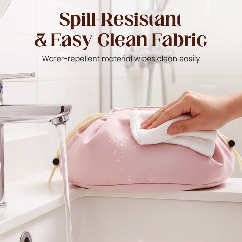 Veľkokapacitná kozmetická taška so sťahovacou šnúrkou