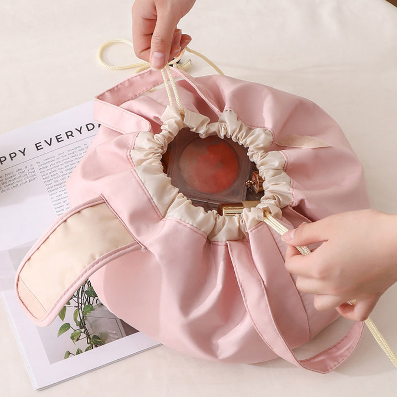 Veľkokapacitná kozmetická taška so sťahovacou šnúrkou