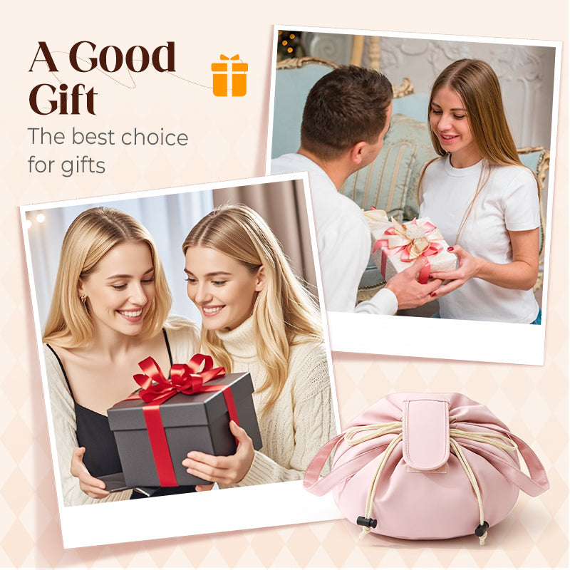 Veľkokapacitná kozmetická taška so sťahovacou šnúrkou