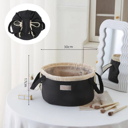 Veľkokapacitná kozmetická taška so sťahovacou šnúrkou