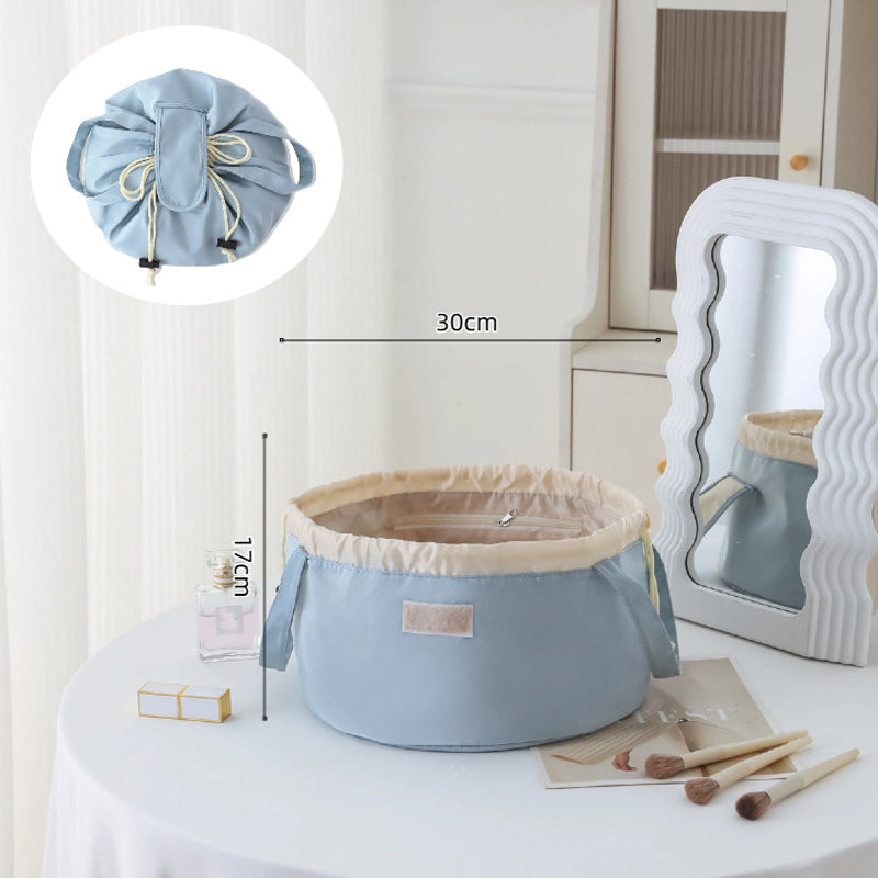 Veľkokapacitná kozmetická taška so sťahovacou šnúrkou