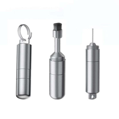 🔥2 v 1 kefka na čistenie slúchadiel a špendlík na vybratie SIM karty