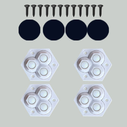 360° otočné trojguľové kolieska, 4 ks/balenie