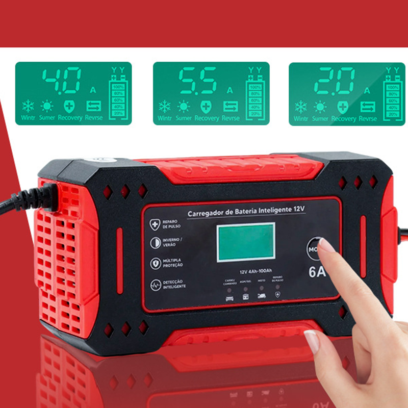 🚗⚡Prenosná inteligentná nabíjačka autobatérií