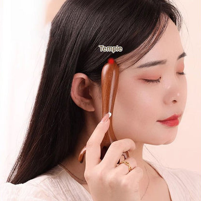 Masážny hrebeň Meridian so šiestimi hrotmi