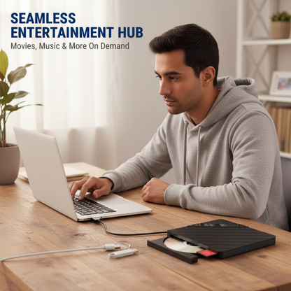 【🎁📿Ružový náhrdelník zadarmo🎁】Externá CD/DVD mechanika pre notebook